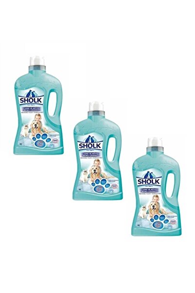 Sholk Evcil Hayvan Leke ve Koku Giderici Hijyenik Yüzey Temizleyici 1 lt 3 Adet