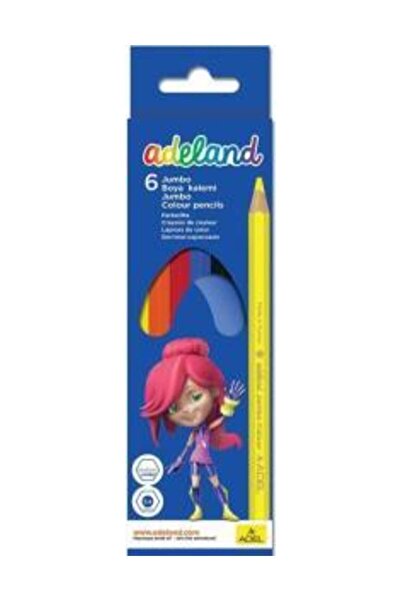 ADELAND طلاء جاف بالحجم الكامل صندوق كرتون هيكسا جامبو 6 ألوان 211 2335 100