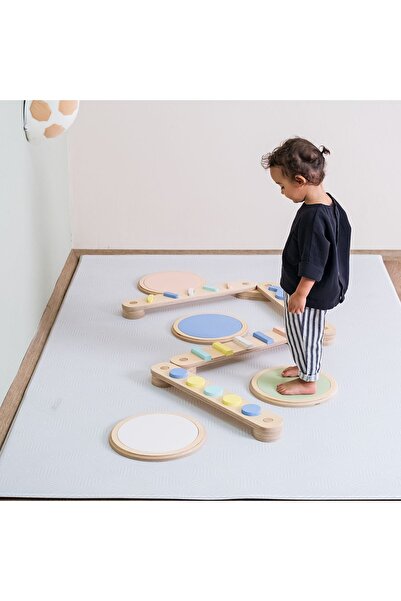 Orfis Montessori Doğal Ahşap Denge Kirişi