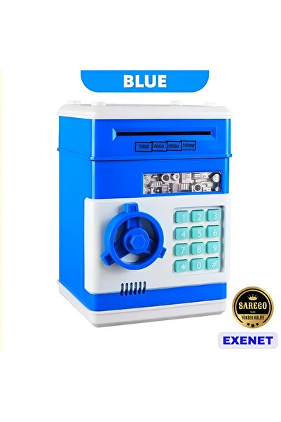 EXENET Şifreli ATM Kumbara Elektronik Para Kasası Çocuklara Güvenli Eğitici O...