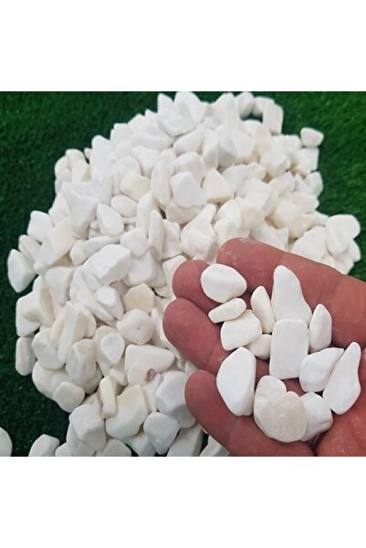 Ekodoğa Beyaz Dolomit Taş 2 Kg 1-2 Cm Dere Taşı Çakıl Taşı