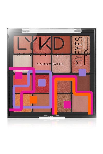 lykd 300 Peachy Vibes - 16-Piece Eyeshadow Palette