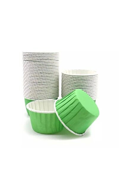 SURPRISE PARTY STORE Yeşil Renk 50'li Fırına Girebilen Muffin Cupcake Kek Kal...