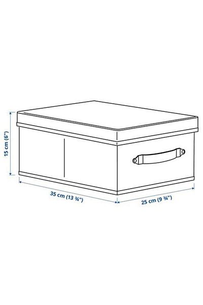 IKEA Bladdrare Box with Lid, Gray