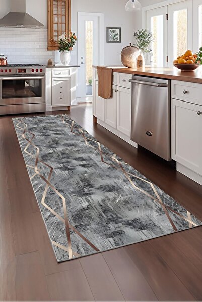 Bir Aksesuar Dijital Baskı Kaymaz Taban Yıkanabilir Kesme Koridor Mutfak Ve Oda Salon Kesme Yolluk Halı (28)