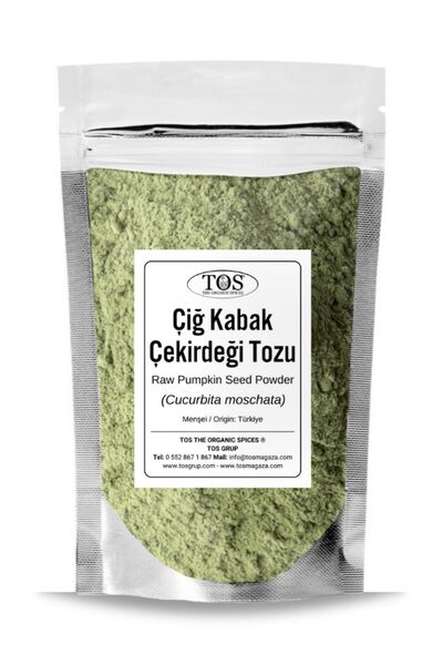 TOS The Organic Spices Çiğ Kabak Çekirdeği Tozu 250 gr (1. KALİTE) Cucurbita ...