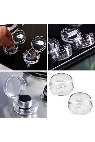 safestore 2 Pieces of Baby Safety - Non-Marking, Non-Assembled, Cooker and Oven Gas Button Closer