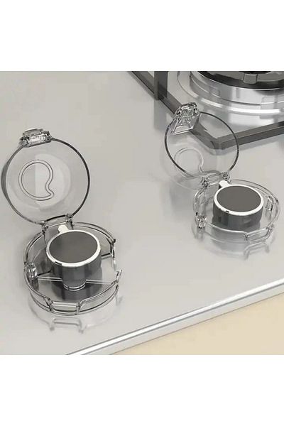safestore 2 Pieces of Baby Safety - Non-Marking, Non-Assembled, Cooker and Oven Gas Button Closer