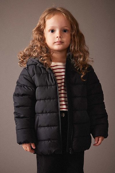 DeFacto Water Repellent Hooded Inflatable Jacket for Baby Girl - A2456a523au