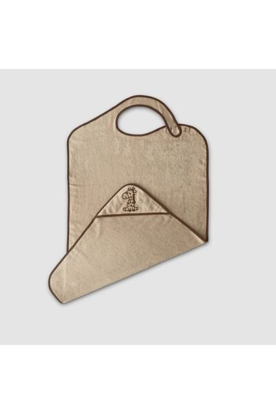 Minacles Sütlü Kahve Zürafa Desenli - %60 Bambu %40 Organik Pamuk İçerikli Pr...