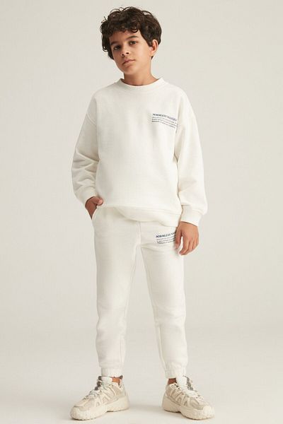GRIMELANGE Diaz Cotton Boy Ecru alsó-felső szett