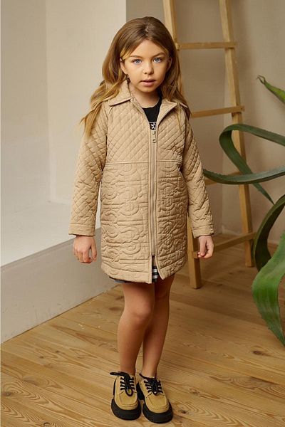 HC Kids Wear Girl's Capitone Trench Coat