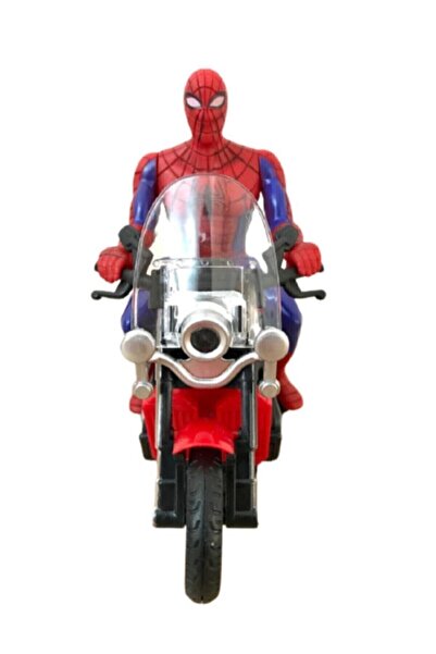 Mia Spiderman Pilli Işıklı Motorlu Örümcek Adam
