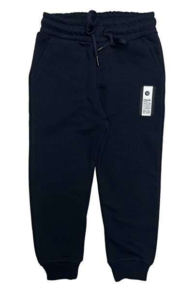 Cloise Children's 3-string Non-shared Embroidered Navy Blue Tracksuit Bottom