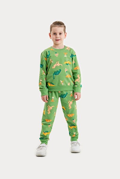 Irmak kids Boy's Dinosaur Pattern Two Thread Set