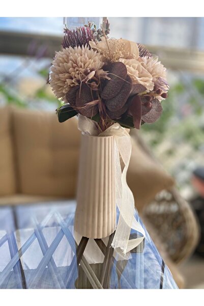 Biepoksi Vazo Aksesuar Obje Handmade Stone Powder Istenilen Renkte