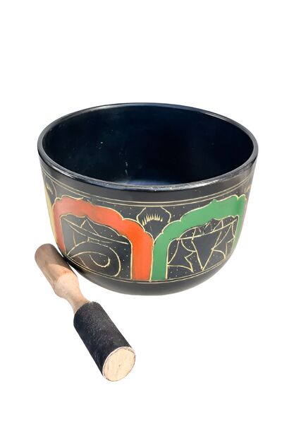 EXENET وعاء التبت بنمط 7 شقرا - التأمل واليوجا وتوازن الطاقة والعلاج الصوتي ا...