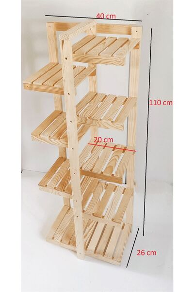 Wooden City , Bitki Rafı, Ev Düzenleyici, Teşhir Rafı, Eve Taşınma Hediyesi, ...