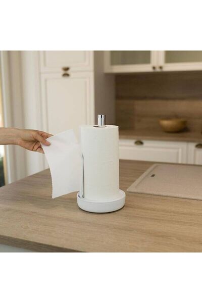 almital mobilya aksesuarları furniture accessories Suport vertical pentru prosoape de hârtie Genius pentru blat, cu suport pentru prosoape cu arc