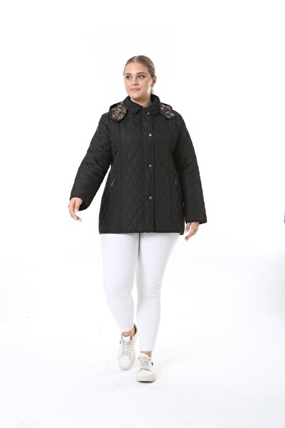 TUTveAL Collection Quilted Coat - Sôngya Resistant, Large Size, Door, Black