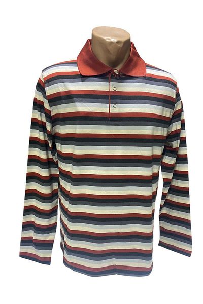 BURSPA Ανδρικό Slim Fit Lycra Εποχιακό T-shirt - Μακρυμάνικο γιακά