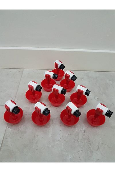 Cosartavukculuk Automatic Nipple Chicken Drinker 10 Pieces Storage Spring Bowl Nipple Drinker