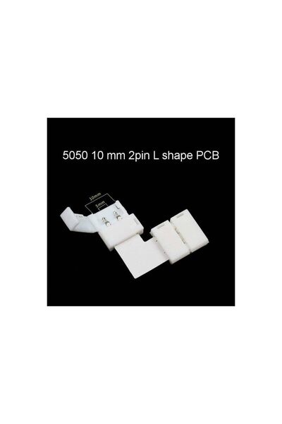 LEDONLİNE 5050 2 Pin L Şerit Led Ekleme Birleştirici 10 Mm