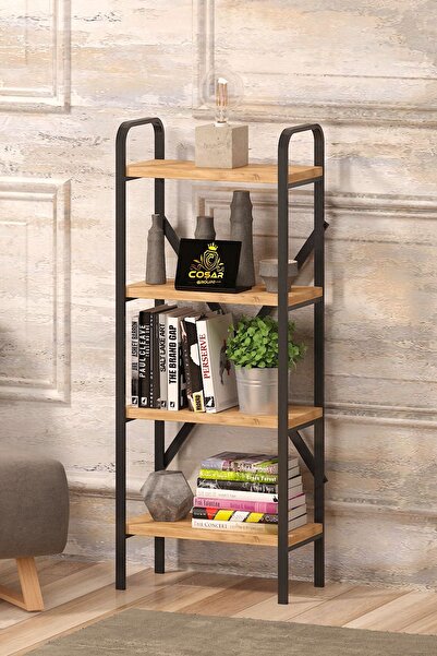 Cosargroup Dekoratif  Kitaplık Mutfak Rafı Çok Amaçlı Dolap 4 Katlı ayakkabıl...