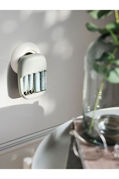 IKEA 4 Kanallı Pil Şarj Cihazı Kalem Pil Şarj Aleti Plastik