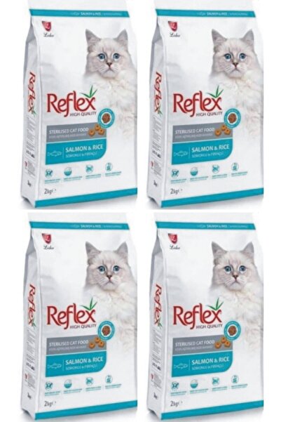 Reflex Sterilised Somonlu Prinçli Kısır Kedi Maması 4x2 kg