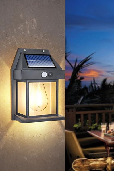 AfterTimes Şık Suya Dayanıklı Hareket Sensörlü Güneş Enerjili Aydınlatma: Amp...