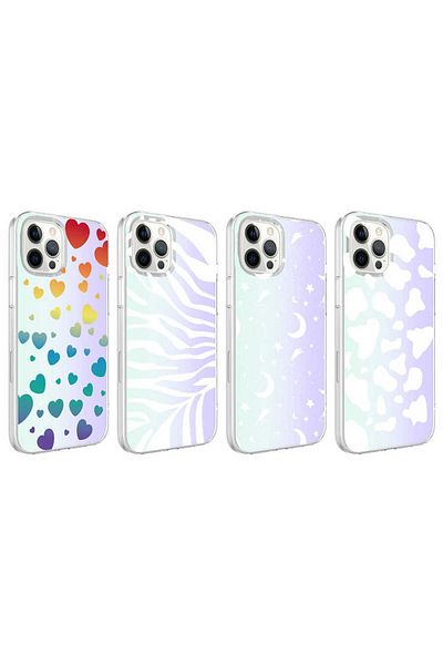 Cleo Cases حافظة CPPL M-Blue مزخرفة متوافقة مع iPhone 12 Pro Max - Moon No4