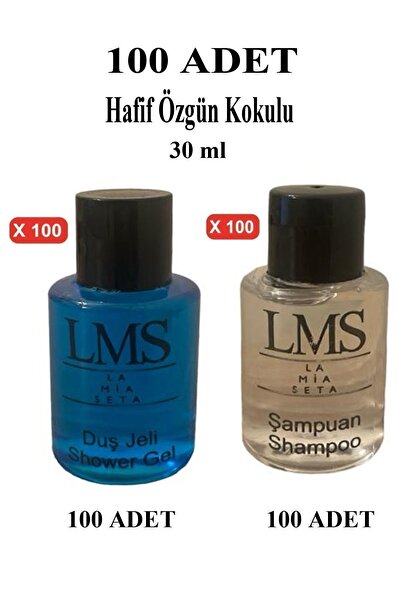 LaMiaSeta Otel Banyo Tipi Şampuan Otel Tipi Duş Jeli (100 ER ADET)
