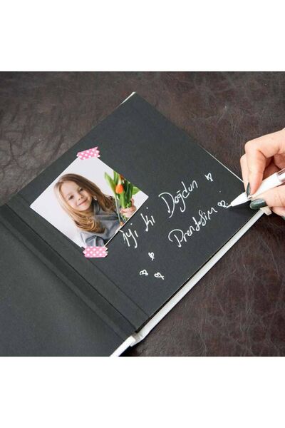 POLABOOK Polabook White Mini Memory Book with White Pen - Sticker Gift