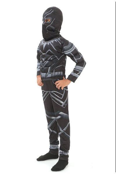 Kadıköy Kostüm Çocuk Kaslı Kara Panter Kostümü