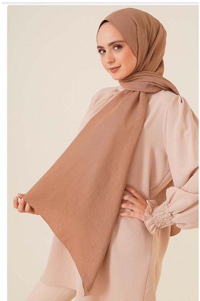 Trablus Hijab Women's Cotton Crash Jazz Shawl Mink