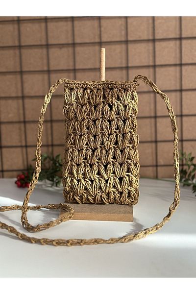 Yujin Phone bag, straw bag, phone case