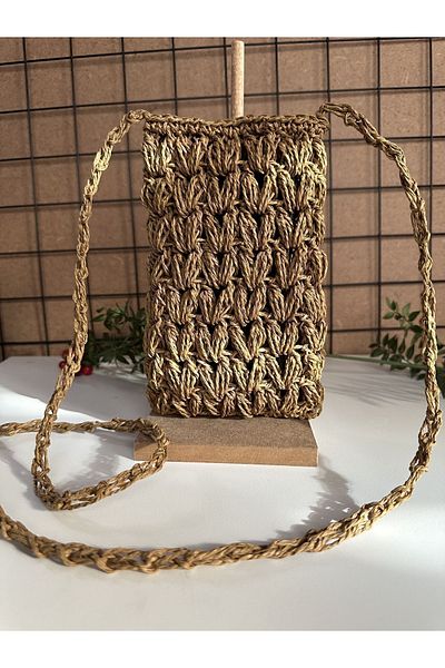 Yujin Phone bag, straw bag, phone case
