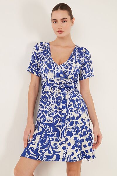 Lela Φόρεμα με κανονικό γιακά με σχέδιο DRESS5865723