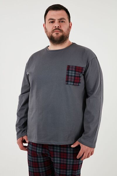 Buratti Βαμβακερή κανονική εφαρμογή Σετ πιτζάμες μεγάλου μεγέθους Ανδρικά Σετ Πυτζάμες 6572001 Β