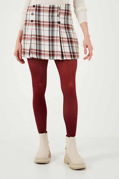 Lela Regular Fit Χειμερινό Tweed Μίνι Σορτς Φούστα Σορτς Φούστα 611et0020