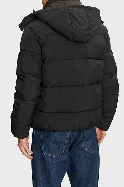 Calvin Klein معطف رجالي قابل للنفخ بشعار قابل للفصل - تصميم عملي وأنيق