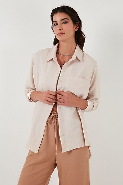 Lela Cămașă Relaxed Fit cu un singur buzunar CAMISA67040852S4