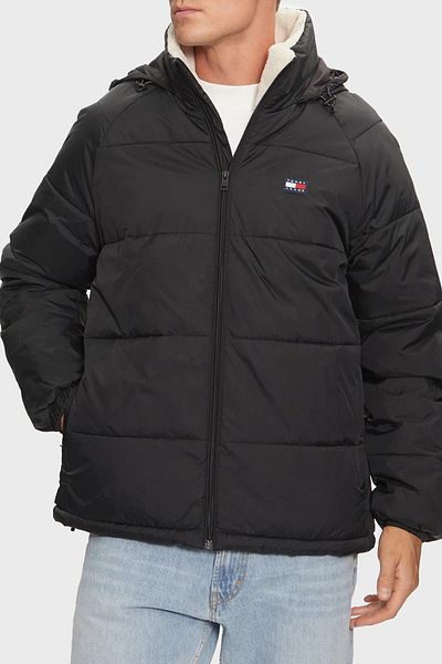 Tommy Jeans Férfi Comfort Fit kapucnis cipzáras kabát - DM0DM20003 BDS