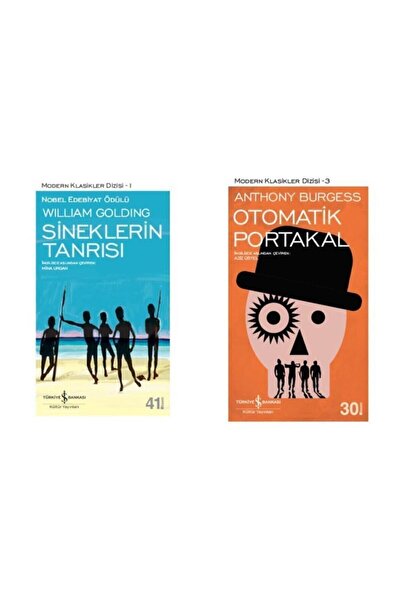 TÜRKİYE İŞ BANKASI KÜLTÜR YAYINLARI Sineklerin Tanrısı + Otomatik Portakal - ...