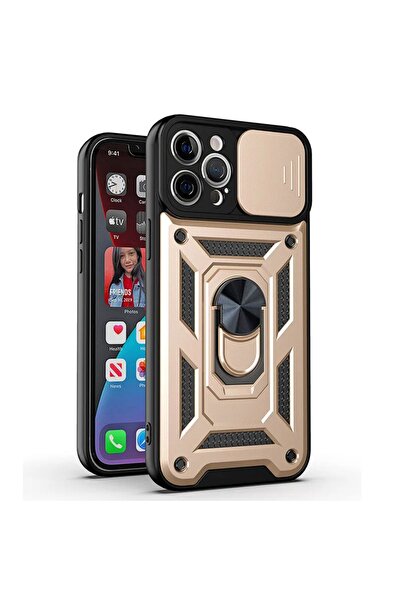Iphone 15 Pro Max Compatible Case Camera Protected Sliding Ring Extra Protected Tank Case