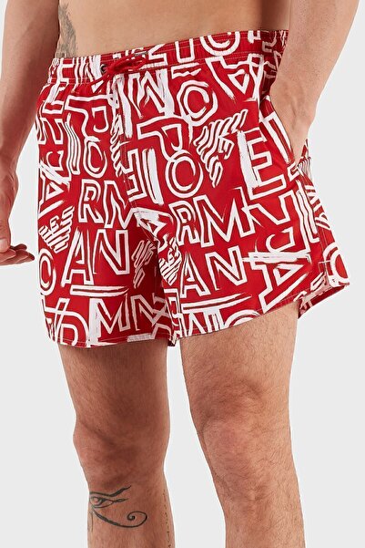 Emporio Armani Patterned Swim Shorts with Pockets Swimsuit Short Men's Swimsuit Short 211740 3r435 24073
