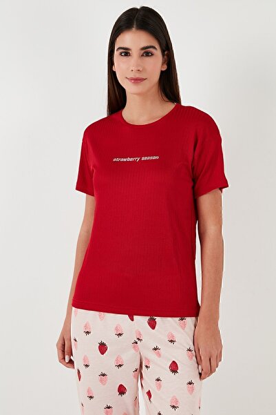 Lela Regular Fit Crew Neck Short Sleeve Pajamas Set Sleepwear Set65770105