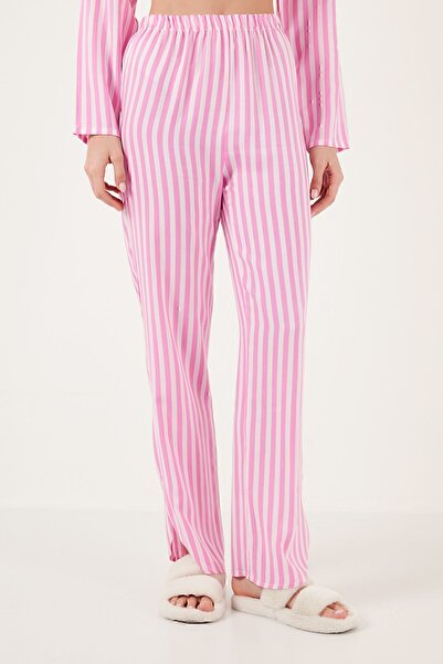 Lela Σετ πιτζάμες με ριγέ άνετο κόψιμο με φαρδύ πόδι Σετ πιτζάμες6110014