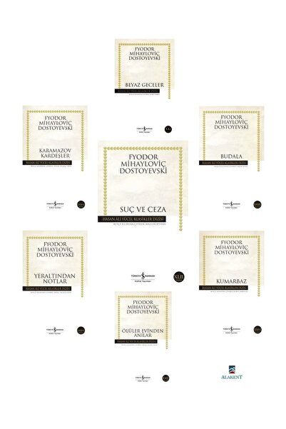 TÜRKİYE İŞ BANKASI KÜLTÜR YAYINLARI Suç Ve Ceza-beyaz Geceler-kumarbaz-budala-ölüler Evinden A.-yeraltından Notlar-karamazov Kardeşler